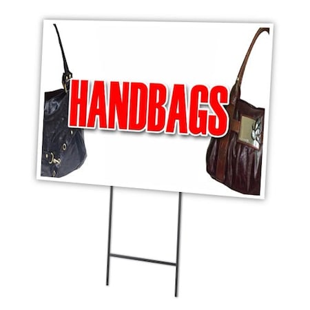 Signmission Handbags Yard Sign & Stake outdoor plastic coroplast window, C-1216 Handbags C-1216 Handbags